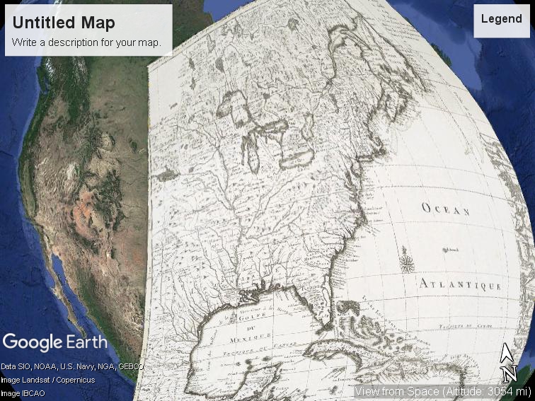 Warped Maps Layered in Google Earth 